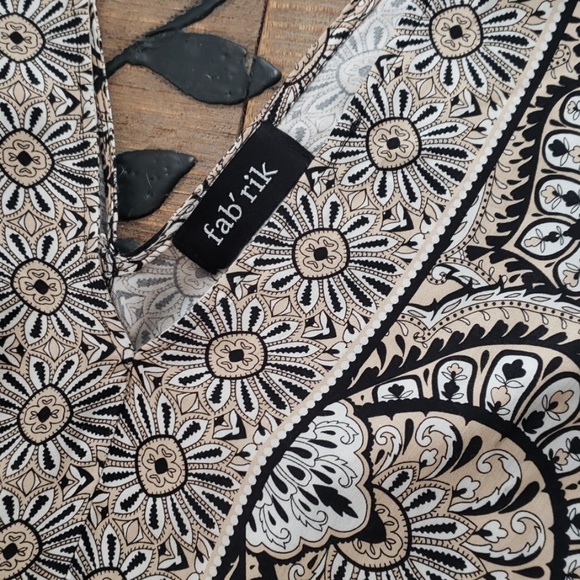 Fab'Rik Pool Beach Cover Up dress Small EUC - Picture 2 of 8